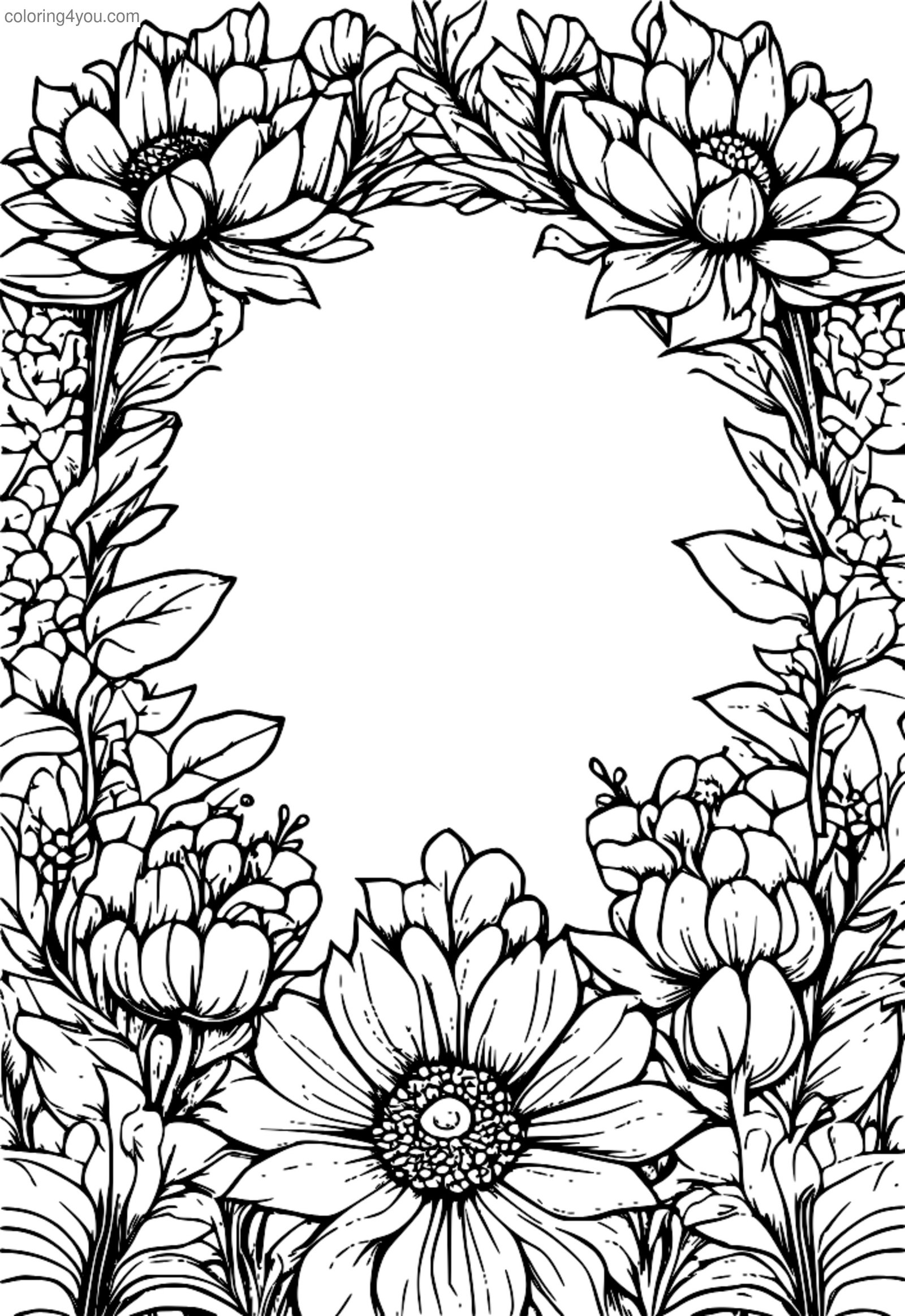 En utendørs-inspirert blomsterkrans med intrikate detaljer og fokus på markblomster En utendørs-inspirert blomsterkrans med intrikate detaljer og fokus på markblomster