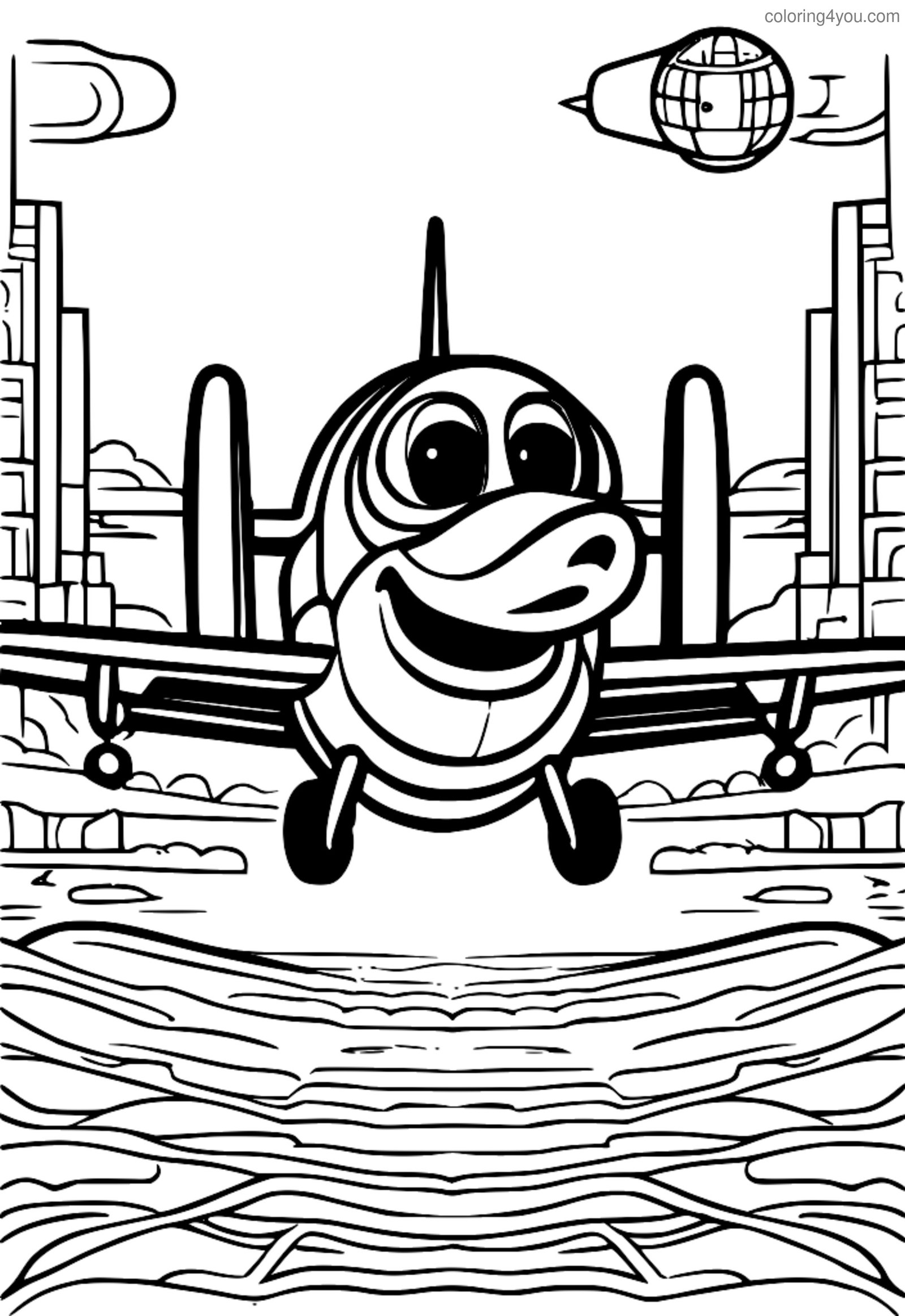 Launchpad McQuack duke pilotuar aeroplanin e tij Launchpad McQuack duke pilotuar aeroplanin e tij
