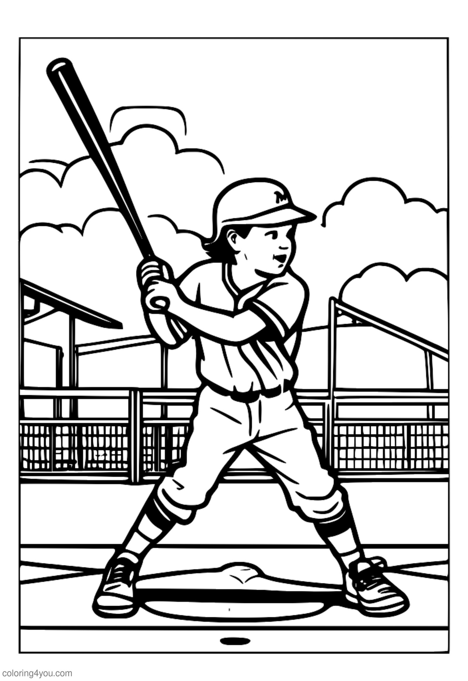 Omalovánka Little League Baseball, aktivity dětí, statistiky baseballu Omalovánka Little League Baseball, aktivity dětí, statistiky baseballu