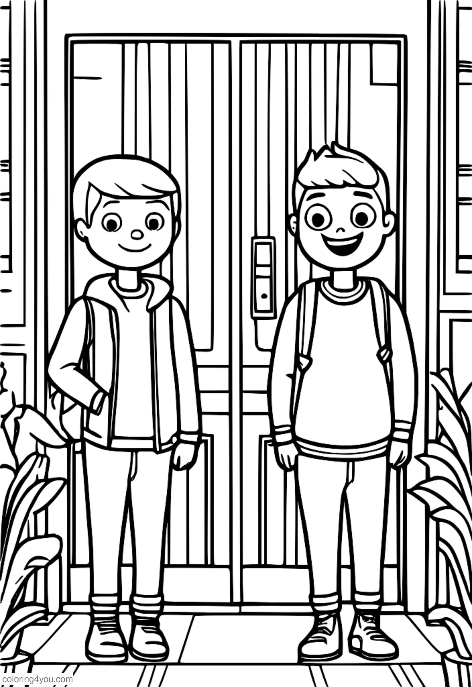 Tranh tô màu phim hoạt hình Tuca & Bertie đang mỉm cười Tranh tô màu phim hoạt hình Tuca & Bertie đang mỉm cười