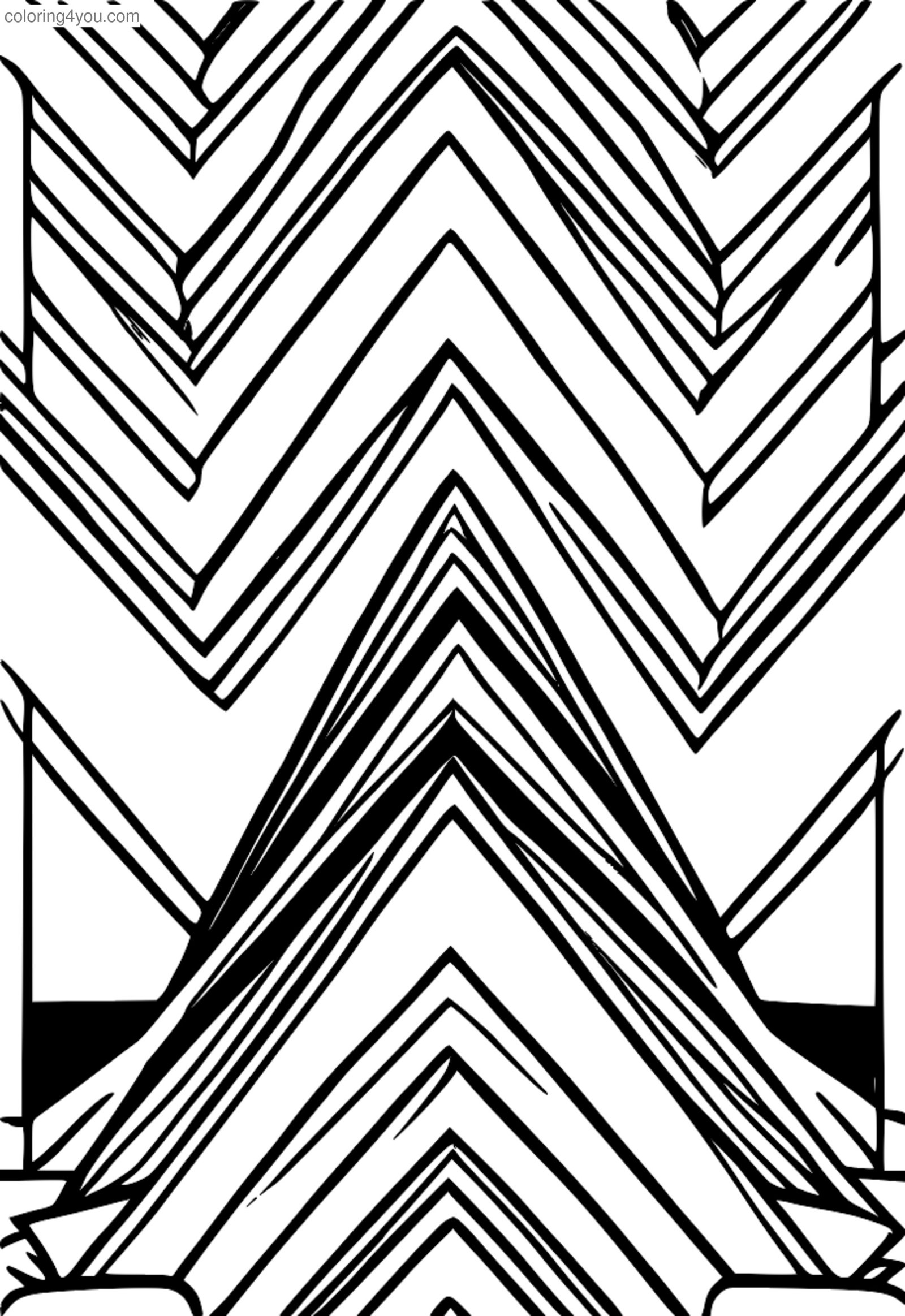 Patrún trom zigzag le haghaidh inspioráid dearadh faisin Patrún trom zigzag le haghaidh inspioráid dearadh faisin