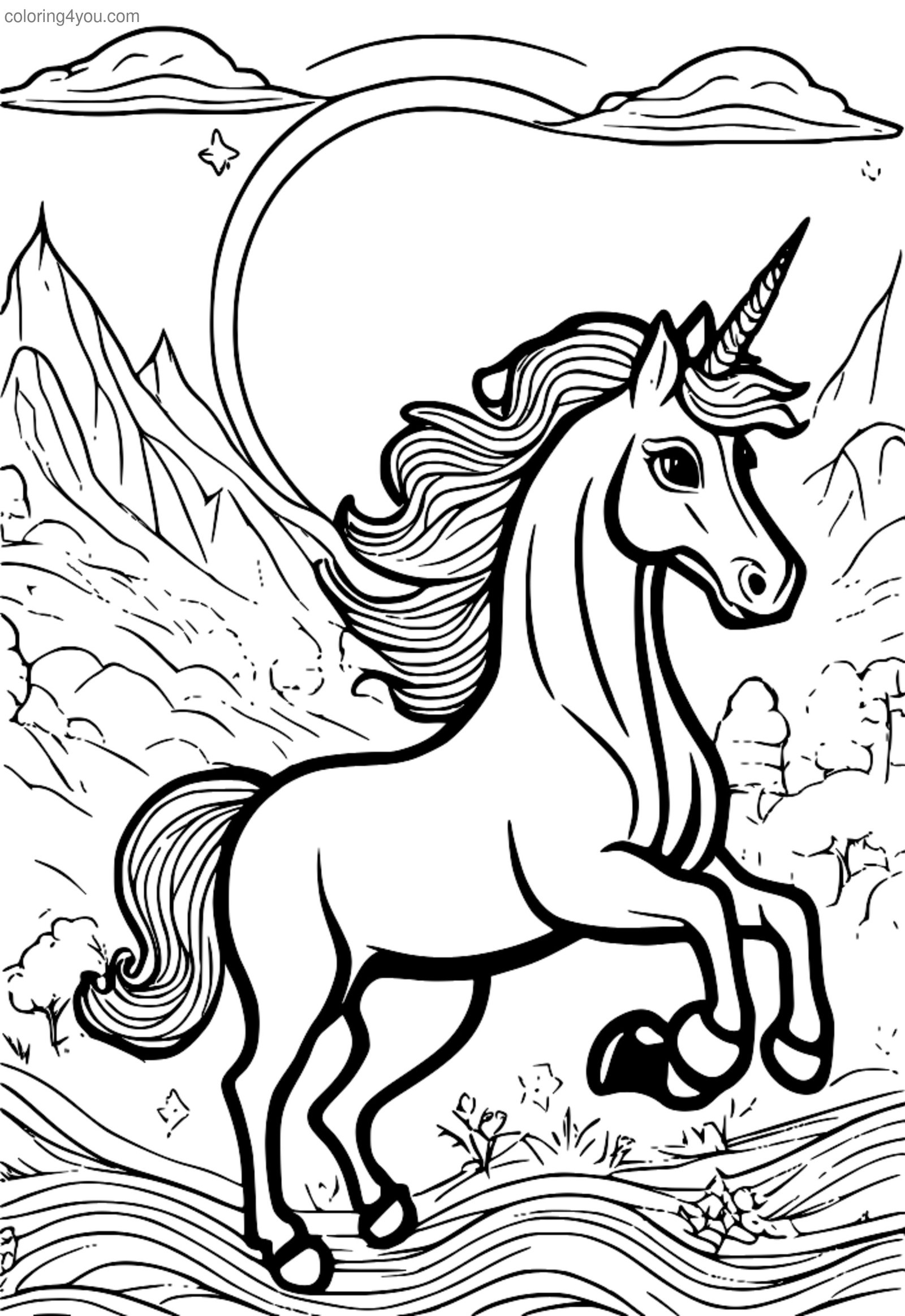 The Gingerbread Man running away on a unicorn The Gingerbread Man running away on a unicorn