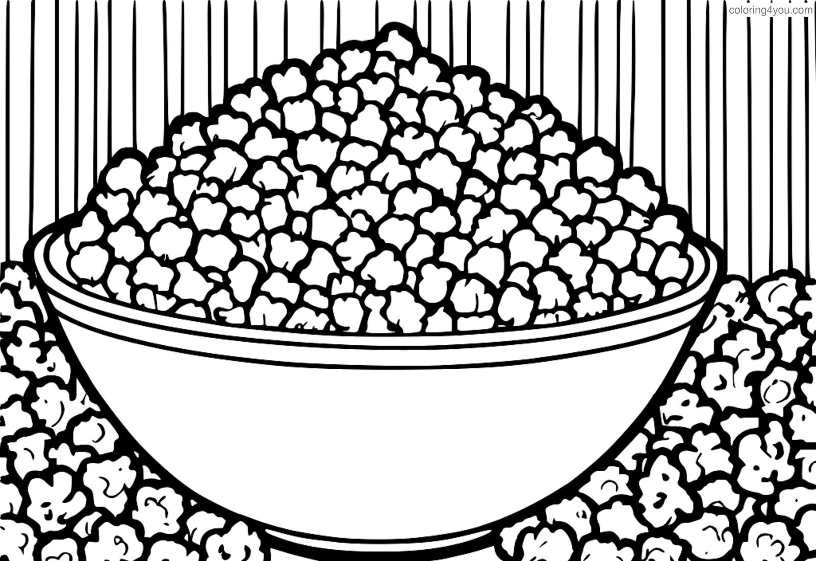 A big bowl of popcorn at a birthday party A big bowl of popcorn at a birthday party