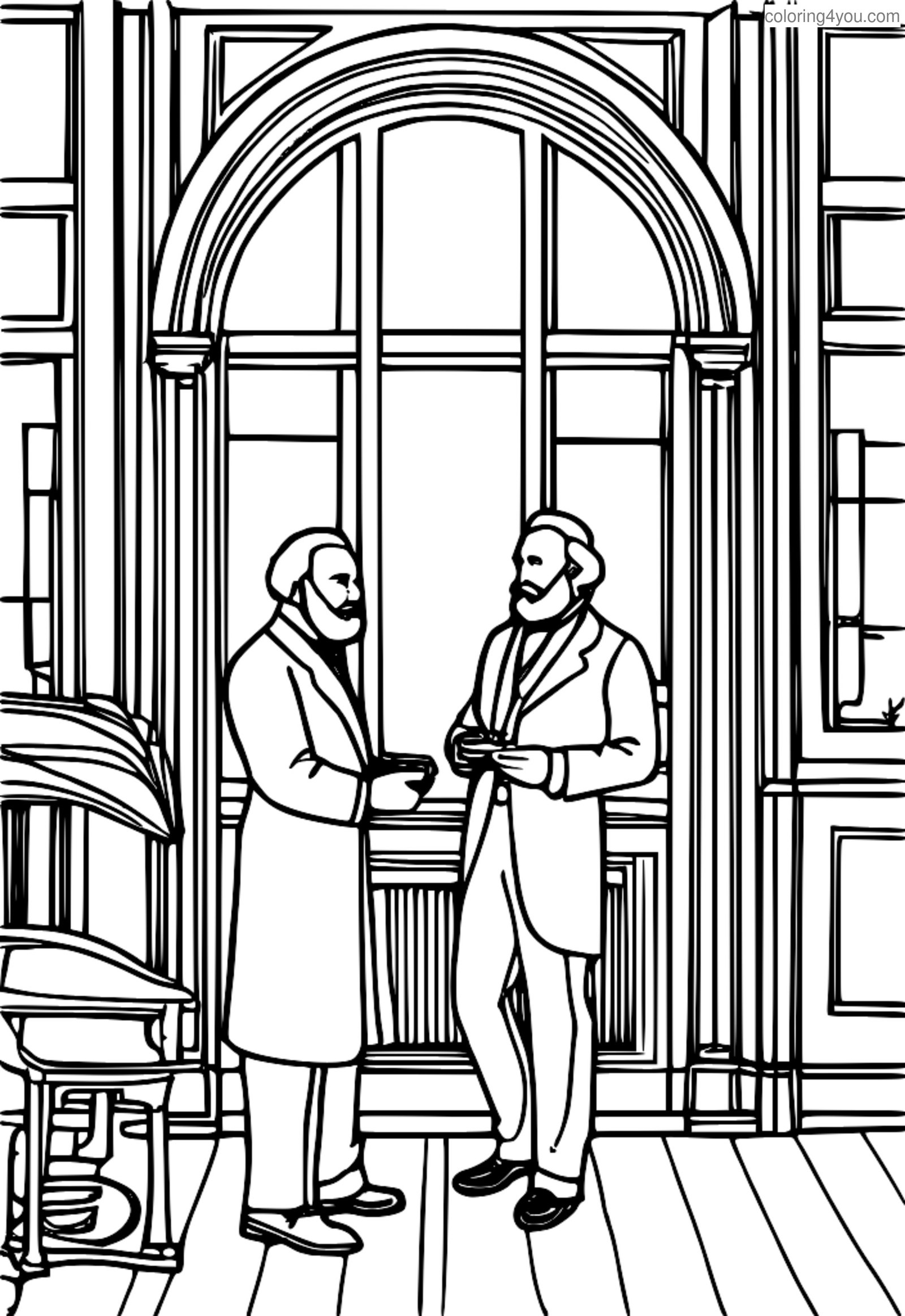 Ilustração de Alexander Graham Bell e seu assistente Thomas Watson na primeira ligação telefônica Ilustração de Alexander Graham Bell e seu assistente Thomas Watson na primeira ligação telefônica