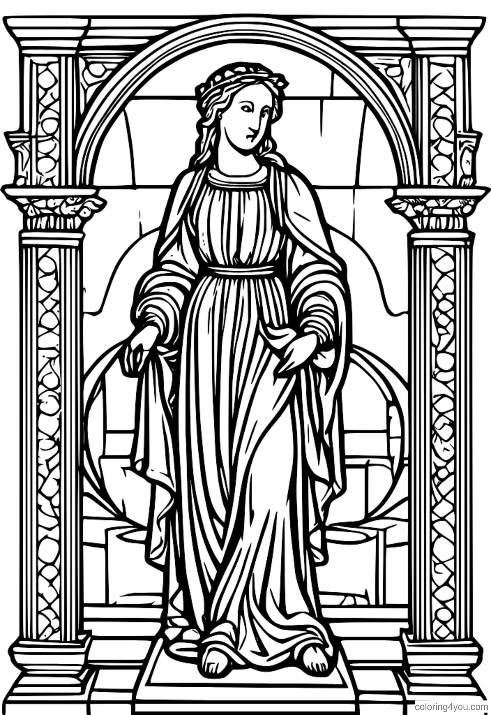 A Renaissance-style statue, complete with intricate details and textures A Renaissance-style statue, complete with intricate details and textures
