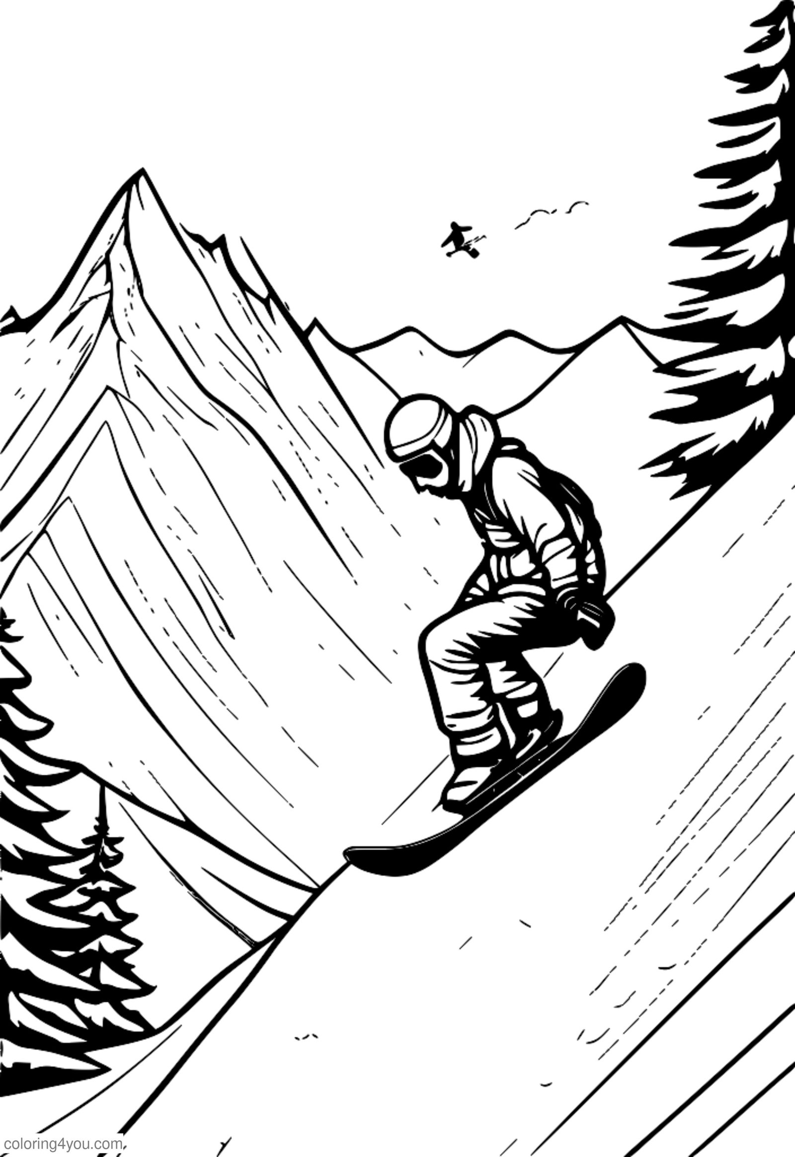Snowboardere udfører tricks i de sneklædte bjerge. Snowboardere udfører tricks i de sneklædte bjerge.