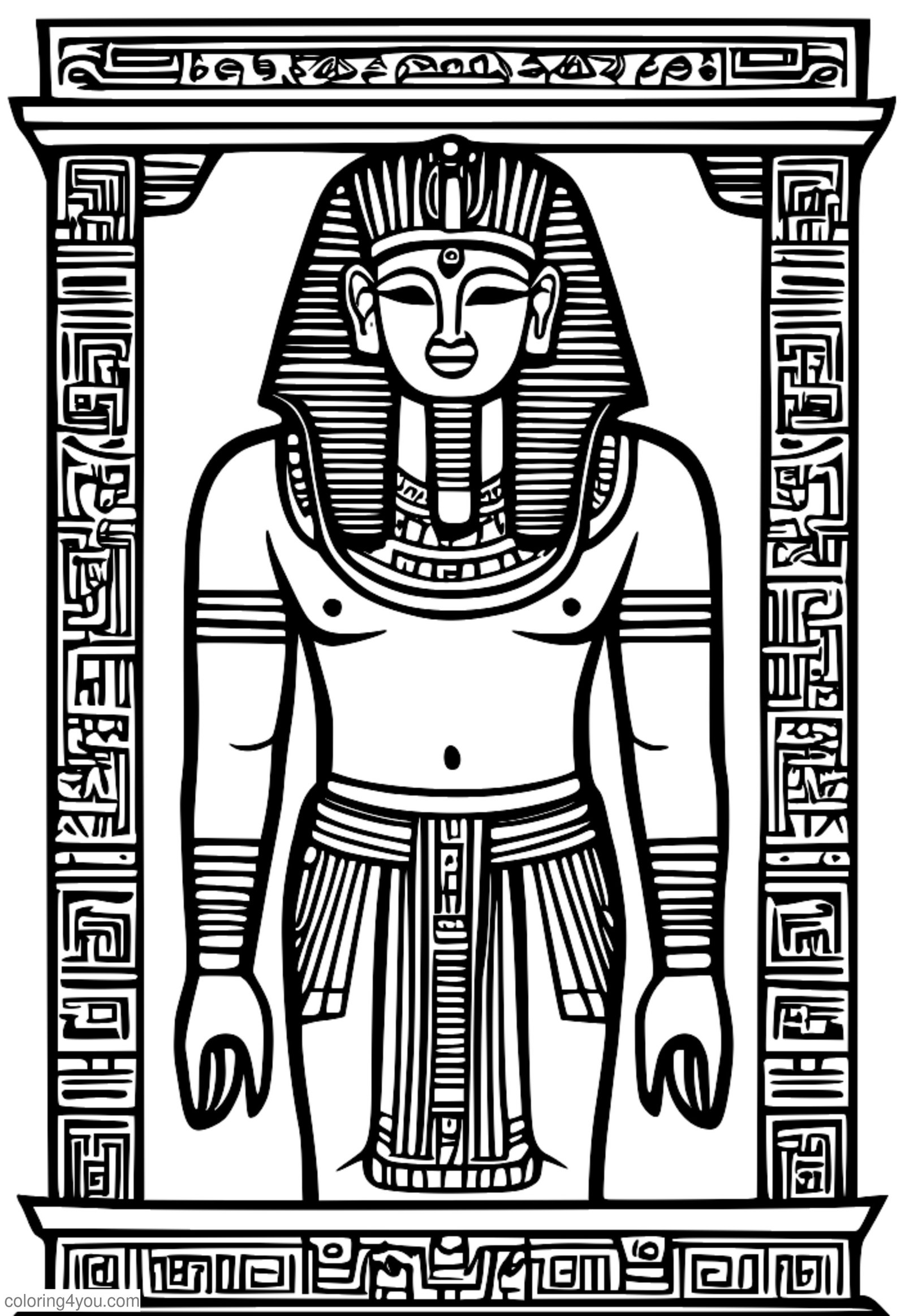 Beautifully decorated sarcophagus with intricate hieroglyphics Beautifully decorated sarcophagus with intricate hieroglyphics