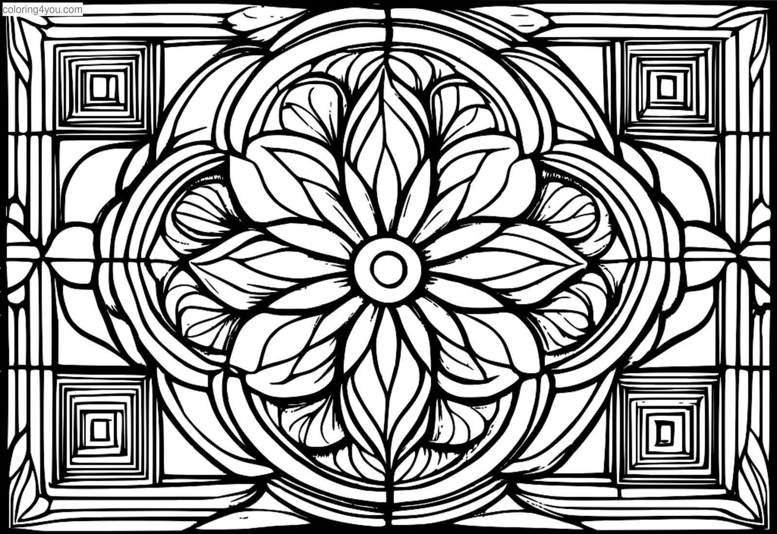 Coloriages basés sur la symétrie et la fractale Coloriages basés sur la symétrie et la fractale