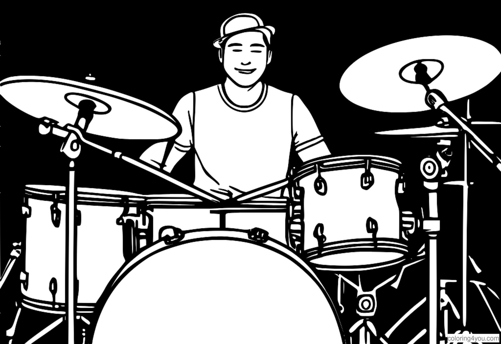 Musiqi təhsili üçün nağara dəsti dərsləri illüstrasiya Musiqi təhsili üçün nağara dəsti dərsləri illüstrasiya