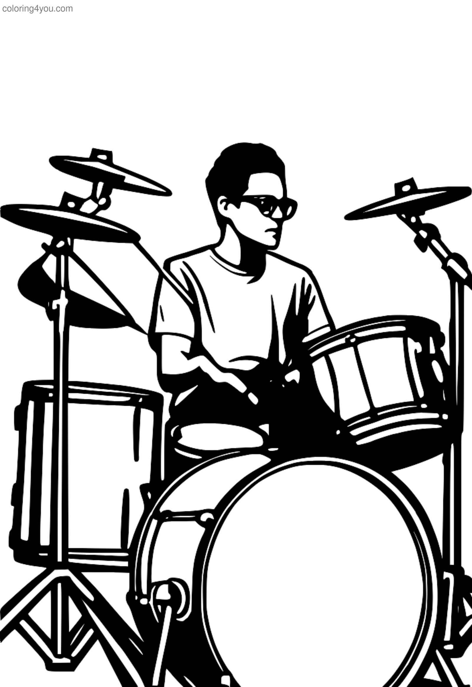 Musiqi təhsili üçün nağara dəsti dərsləri illüstrasiya Musiqi təhsili üçün nağara dəsti dərsləri illüstrasiya