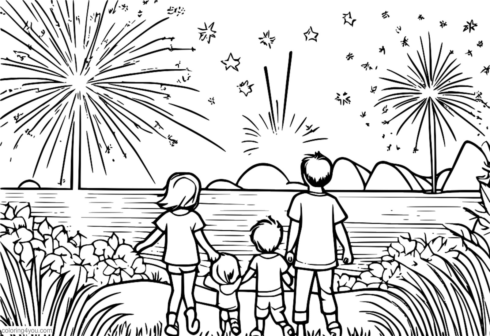 Barn med stjernekastere på en solrik sommerdag Barn med stjernekastere på en solrik sommerdag