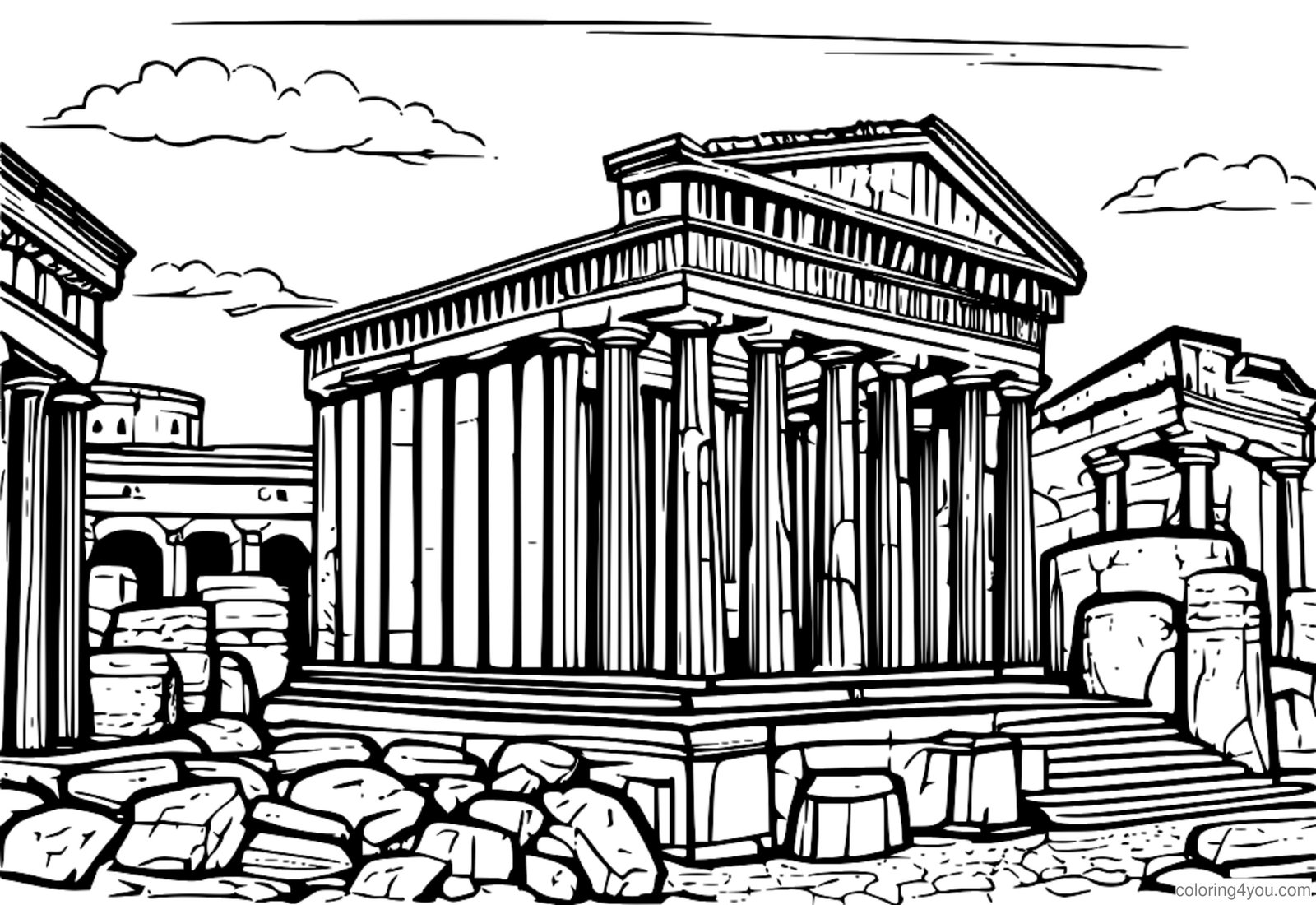 The Temple of Julius Caesar in the Roman Forum, Italy. The Temple of Julius Caesar in the Roman Forum, Italy.