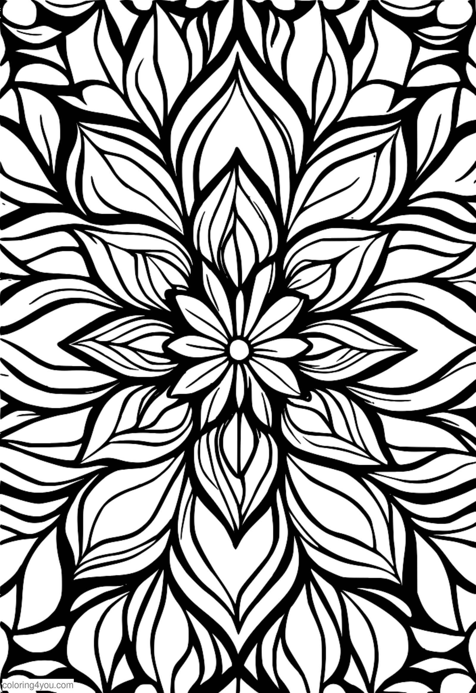 színező oldala egy kaleidoszkóp geometriai mintákkal és virágokkal színező oldala egy kaleidoszkóp geometriai mintákkal és virágokkal