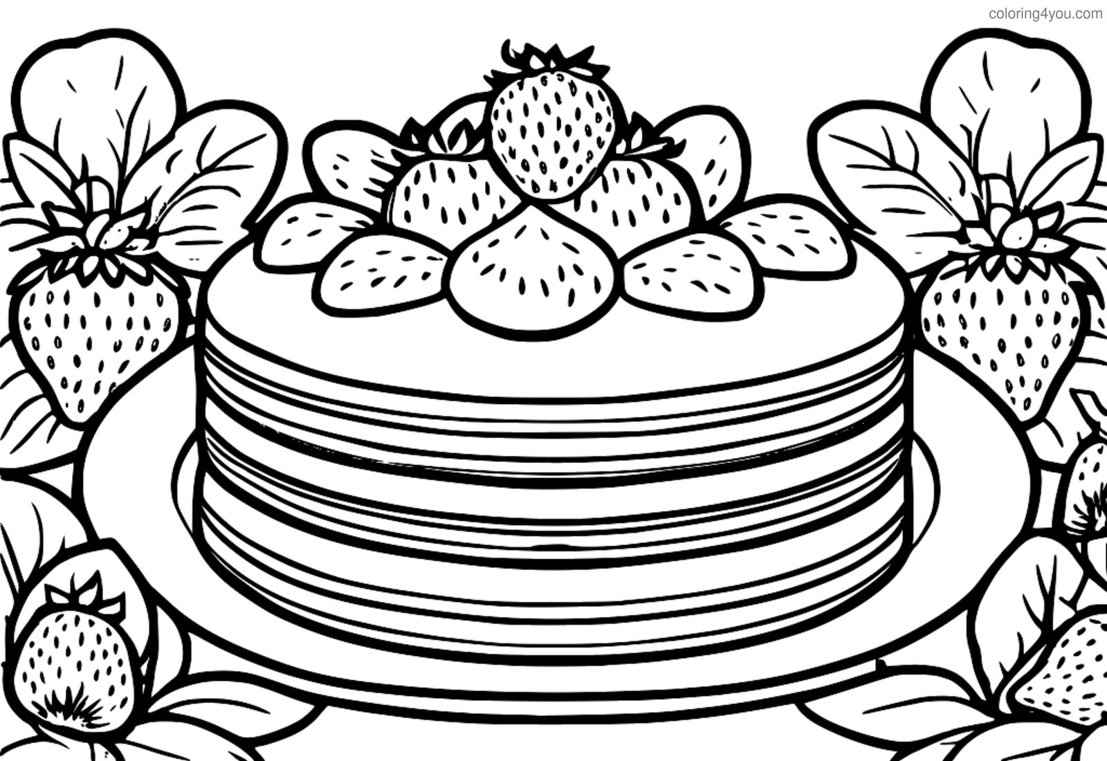 página para colorir de uma torta de morango com crosta treliçada página para colorir de uma torta de morango com crosta treliçada