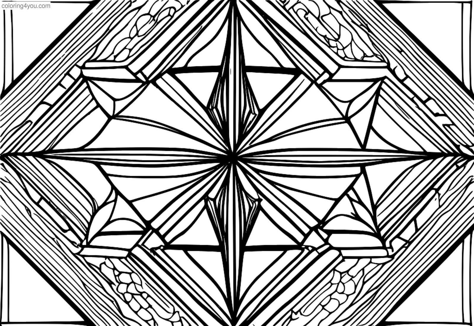 Geomeetriliste mustrite abstraktsete vormide värvimine lehekülgi Geomeetriliste mustrite abstraktsete vormide värvimine lehekülgi