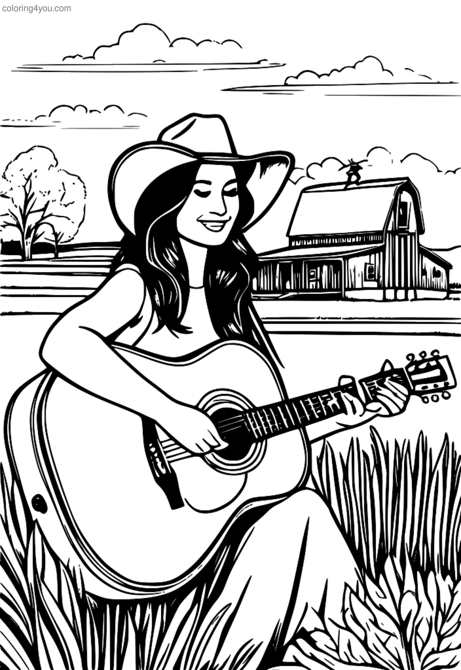 Kacey Musgraves, ailesi ve akustik gitarıyla Kacey Musgraves, ailesi ve akustik gitarıyla