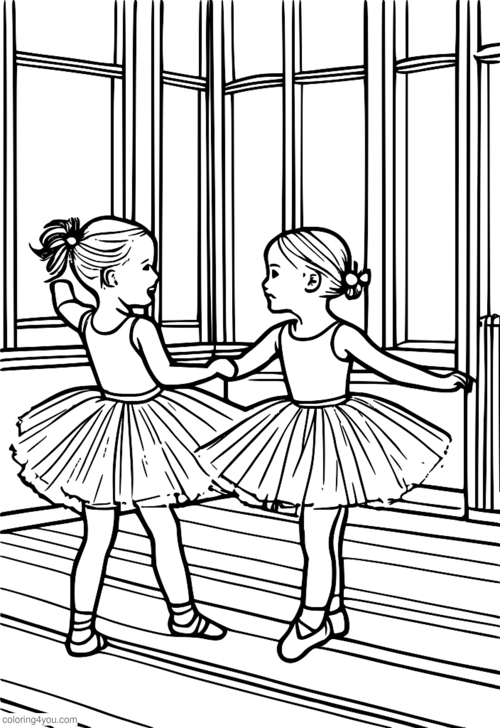 Leanaí ag damhsa agus ag súgradh i tutus Leanaí ag damhsa agus ag súgradh i tutus