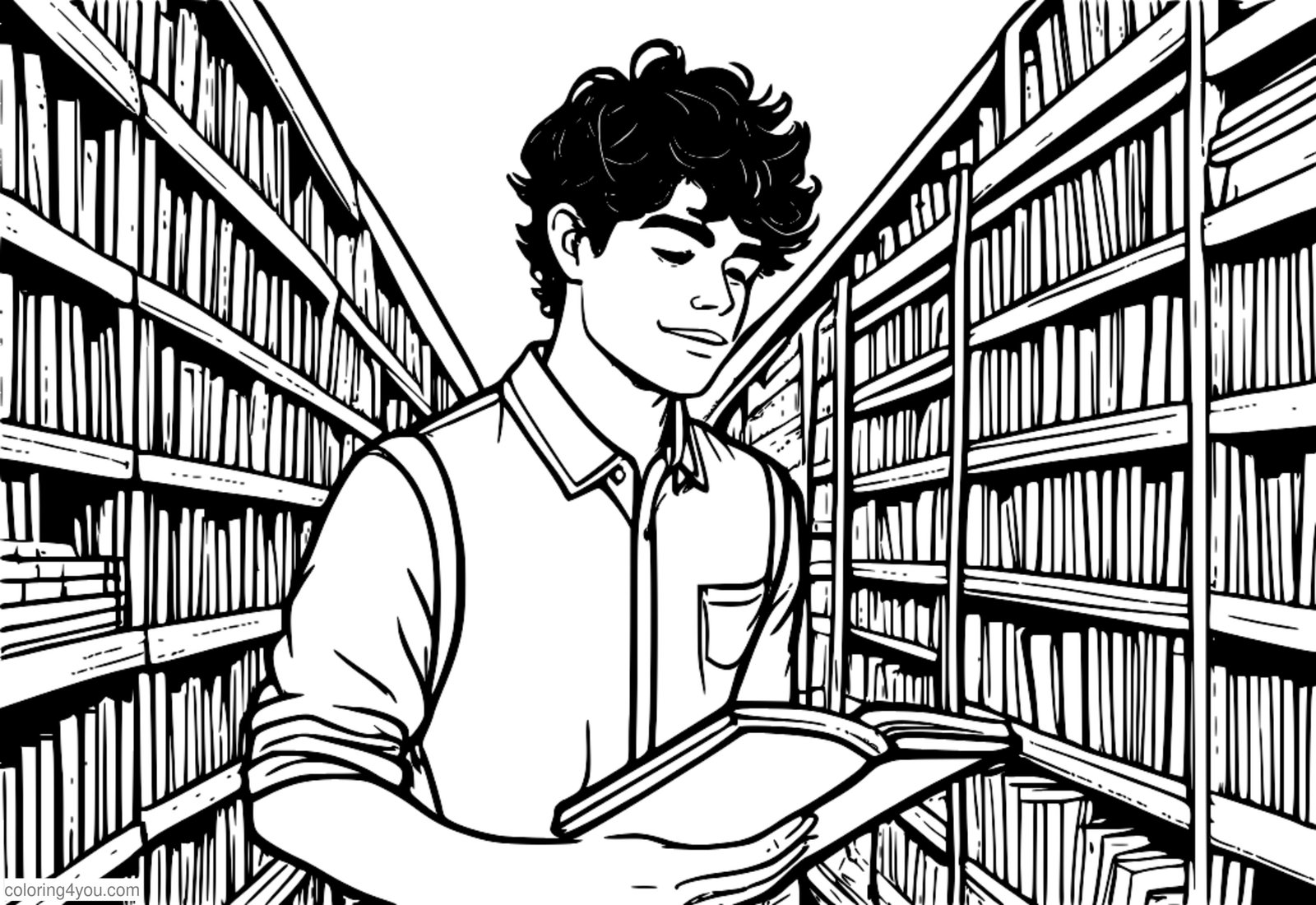 Noah Centineo holding a bookstore sign for coloring Noah Centineo holding a bookstore sign for coloring