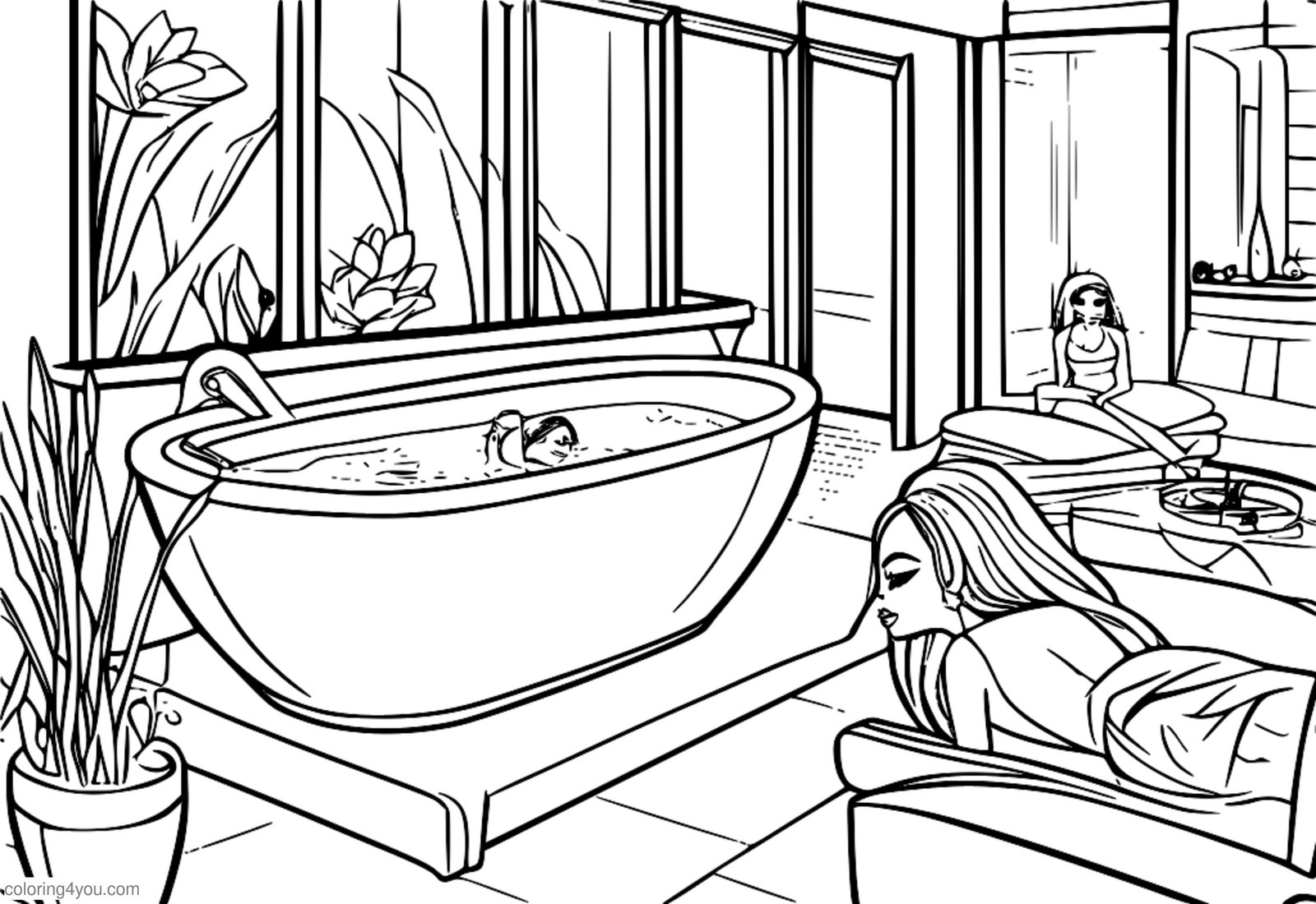 Bratz Dolls spa farvelægningssider Bratz Dolls spa farvelægningssider