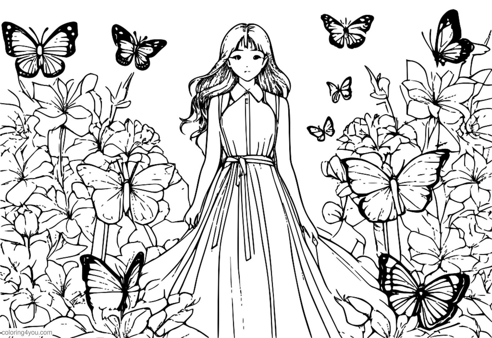 Seonghwa from ATEEZ surrounded by colorful butterflies Seonghwa from ATEEZ surrounded by colorful butterflies