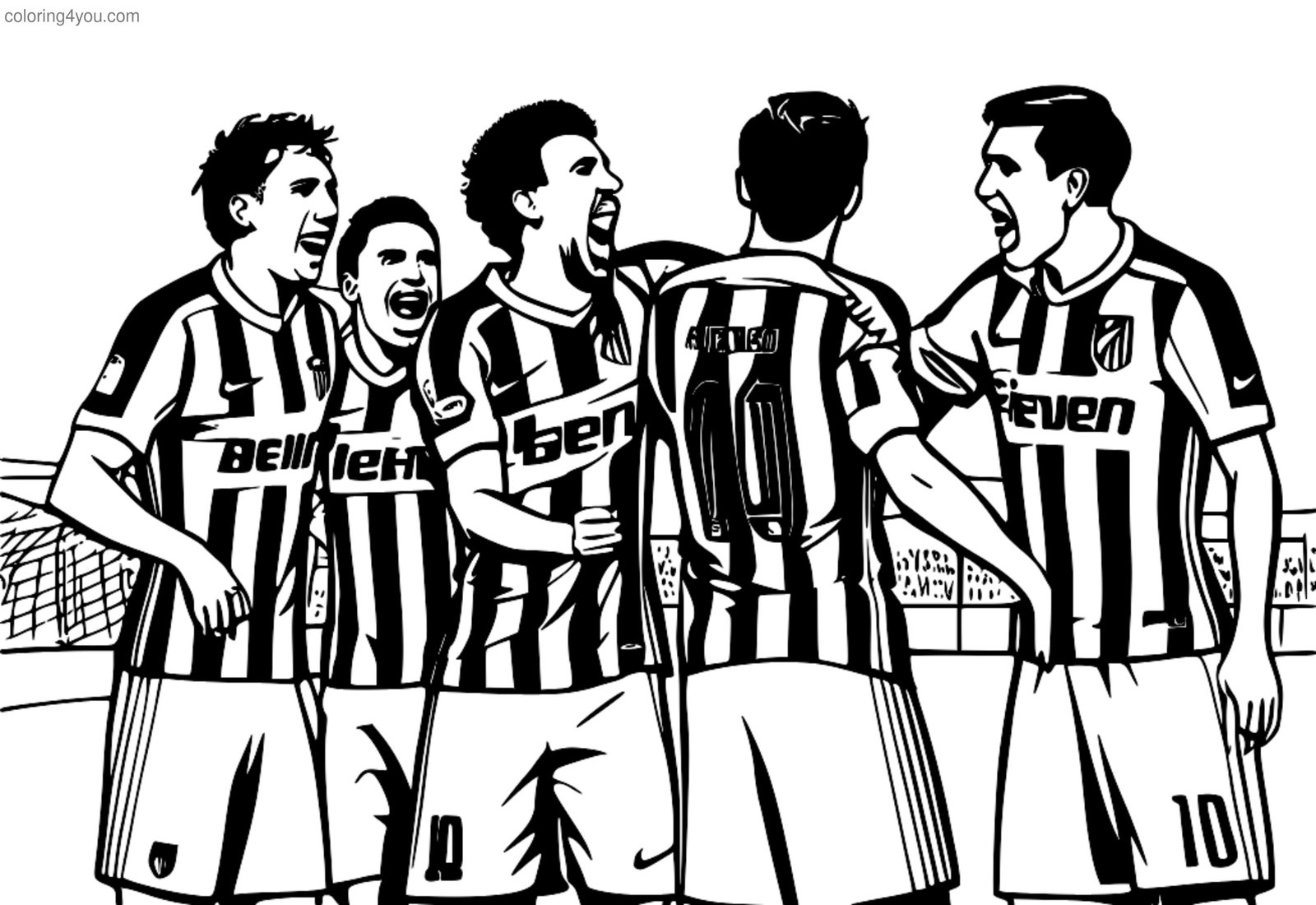 Potret pemain Atletico Madrid meraikan gol Potret pemain Atletico Madrid meraikan gol