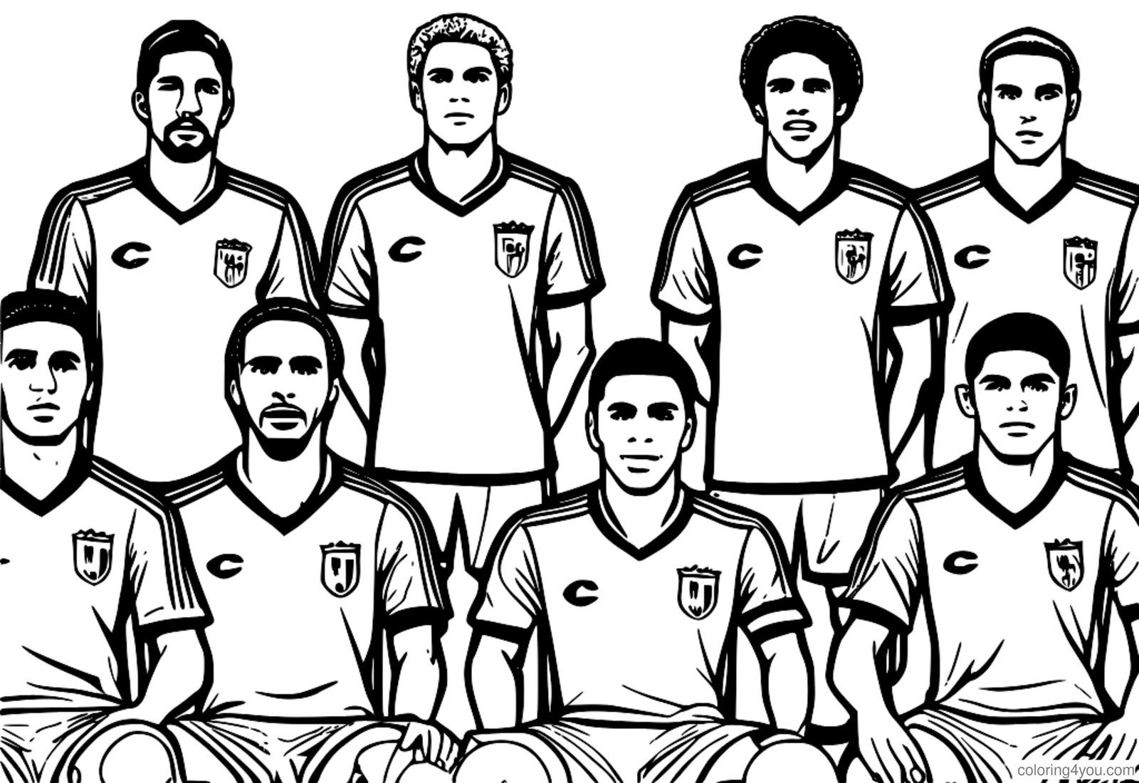 Santos FC Brezilyalı futbol yıldızları illüstrasyonu Santos FC Brezilyalı futbol yıldızları illüstrasyonu
