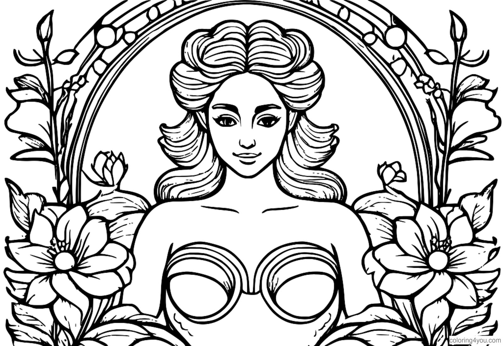 Buntes Ocker zum Ausmalen: Die Geburt der Venus Buntes Ocker zum Ausmalen: Die Geburt der Venus