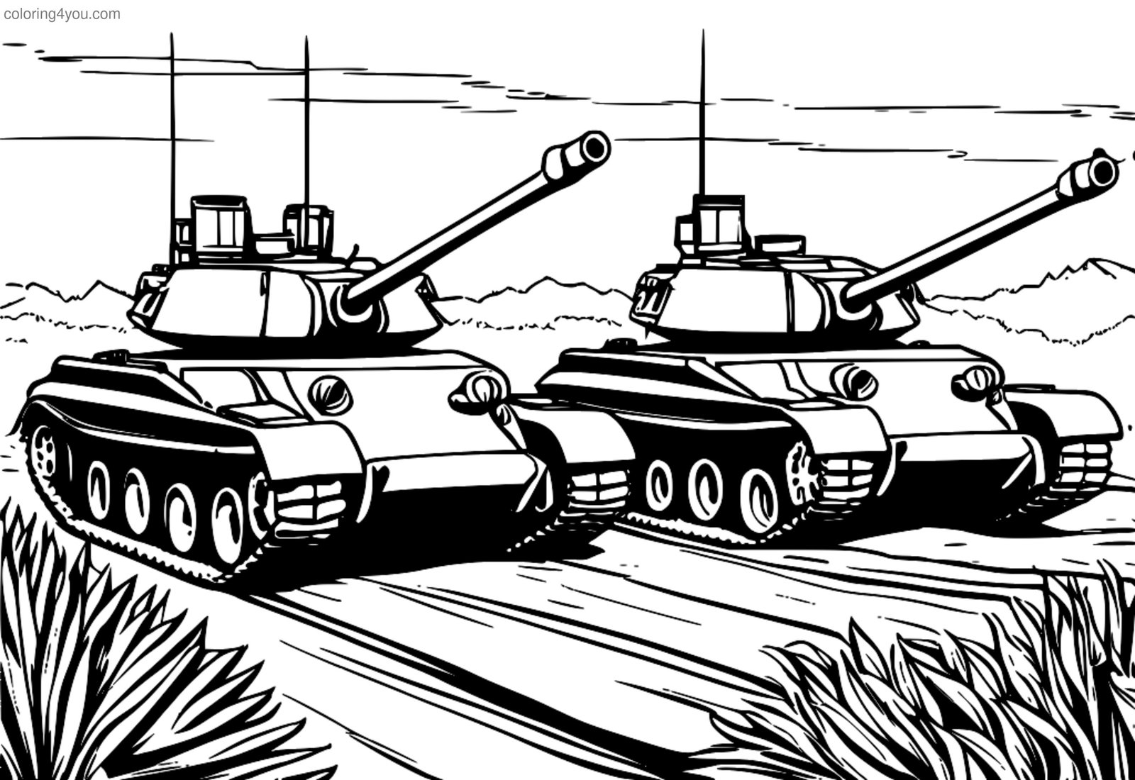 Group of Leclerc tanks advancing together Group of Leclerc tanks advancing together