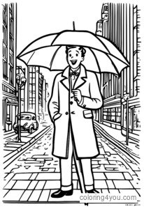 Egberts no Singin' in the Rain krāsojamās lapas