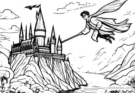 Mga lumilipad na walis kasama si Harry Potter