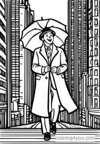 Cosmo Brown no Singin' in the Rain krāsojamās lapas