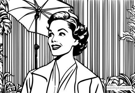 Lina Lamont no Singin' in the Rain krāsojamās lapas