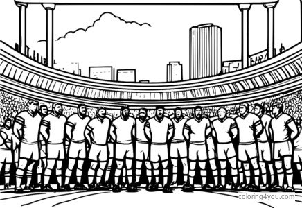 Rugbyspelers die elkaar tackelen met een penalty op een groen veld