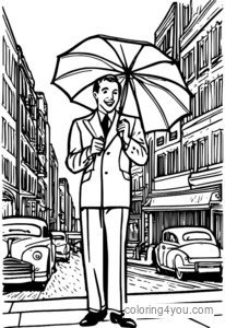 Dons Lokvuds no Singin' in the Rain krāsojamās lapas