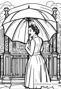 Lina Lamont no Singin' in the Rain krāsojamās lapas