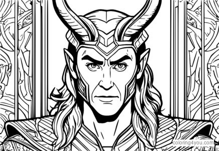 Loki gastando bromas a los dioses y diosas de Asgard