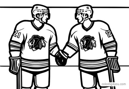Żewġ plejers tal-hockey jagħtu idejn wara logħba