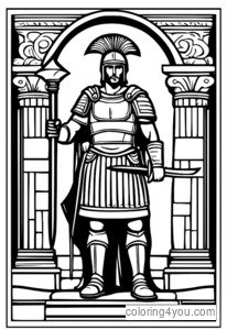 Soldat romain avec l'épée