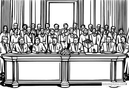 Liderlik ve Politika boyama sayfaları