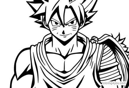 Natsu Dragneel qucaqlaşır, anime rəngləmə səhifəsi