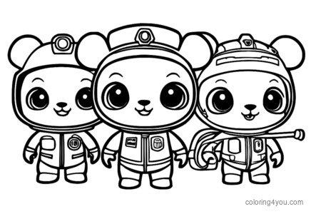 Tim Octonauts u svojim ulogama