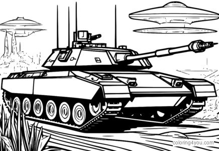 Omaľovánka tank T-14 Armata, možnosť vytlačenia zdarma